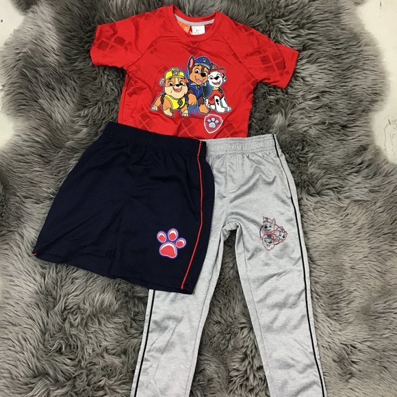 Nickelodeon | Boy's Paw Patrol Clothing Set | 3 Pieces | Red & Navy | Size 6 - Picture 1 of 9